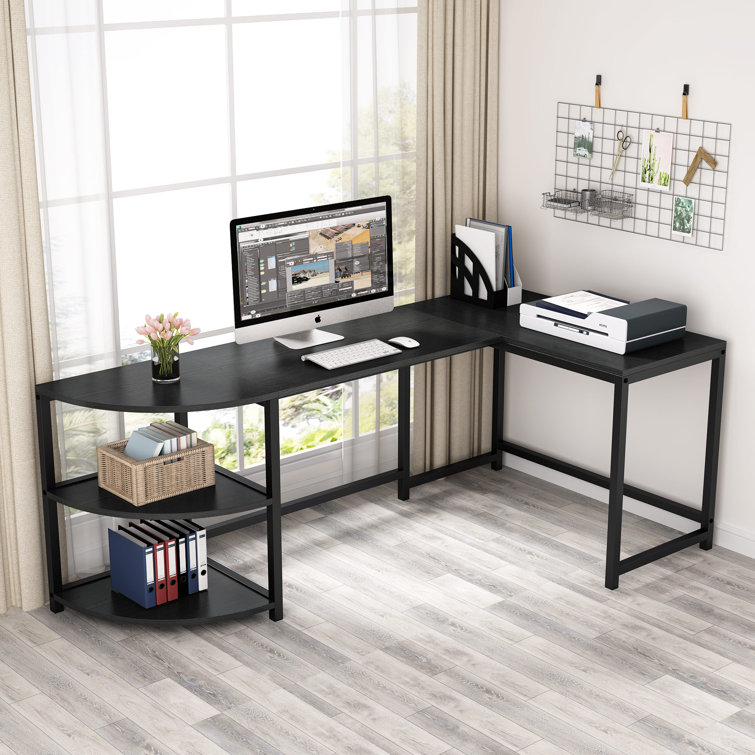 17 Stories Myer Reversible LShape Desk & Reviews Wayfair.ca